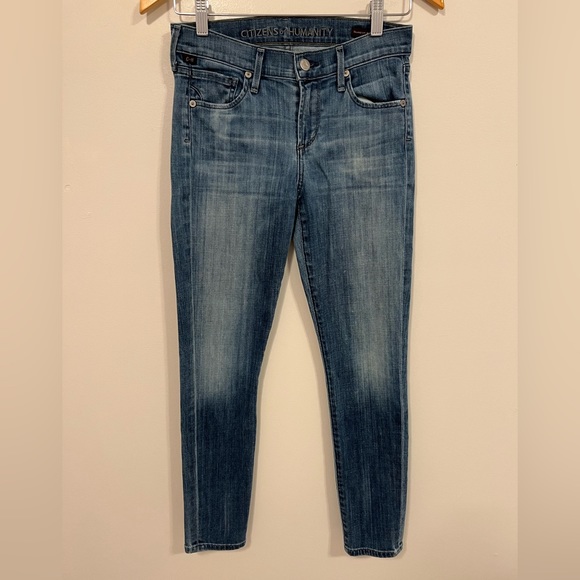 Citizens of Humanity Thompson Medium Rise Cropped Skinny Jeans 26 - Picture 3 of 13